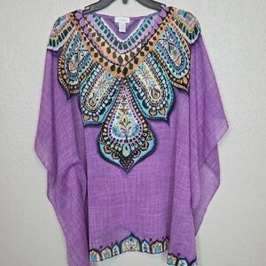 Chico's Purple Tunic Top Size S/M